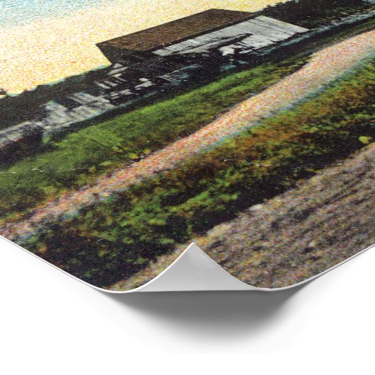 Buiten Uitzicht van de Grammatische School 2 Poster (Hoek)