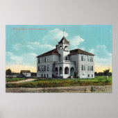 Buiten Uitzicht van de Grammatische School 2 Poster (Voorkant)