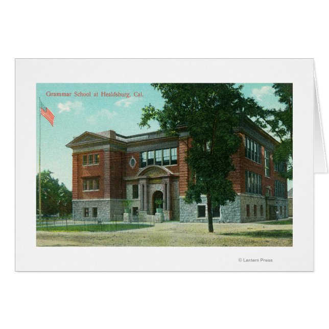 Buiten Uitzicht van de Grammatische School 3 (Voorkant Horizontaal)