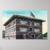 Buiten Uitzicht van de Grammatische School 3 Poster (Voorkant)