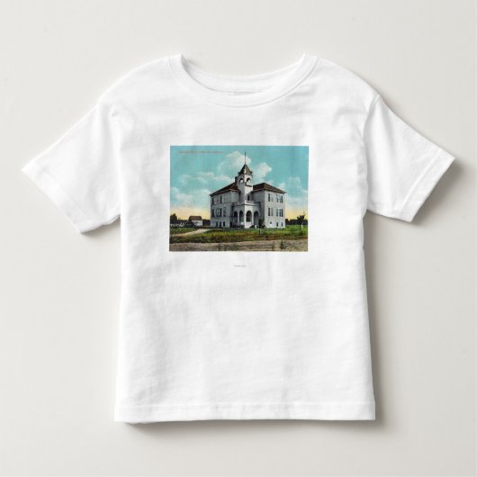 Buiten Uitzicht van de Grammatische School Kinder Shirts (Voorkant)