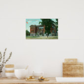 Buiten Uitzicht van de Grammatische School Poster (Keuken)