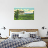 Buiten Uitzicht van de Grand Trunk Railroad Canvas Afdruk (Insitu (Slaapkamer))