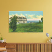 Buiten Uitzicht van de Grand Trunk Railroad Canvas Afdruk (Insitu (Woonkamer))