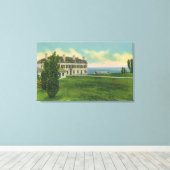 Buiten Uitzicht van de Grand Trunk Railroad Canvas Afdruk (Insitu (Houten vloer))