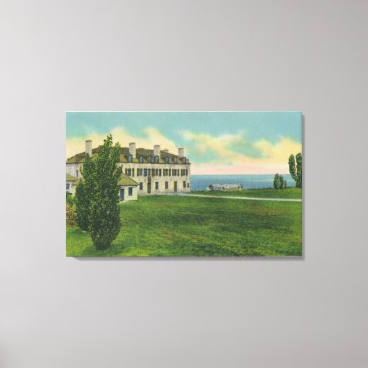 Buiten Uitzicht van de Grand Trunk Railroad Canvas Afdruk (Voorkant)