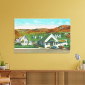 Buiten Uitzicht van de Green Hut Caf � Canvas Afdruk (Insitu (Woonkamer))