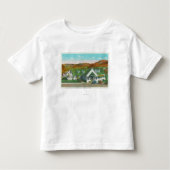 Buiten Uitzicht van de Green Hut Caf � Kinder Shirts (Voorkant)