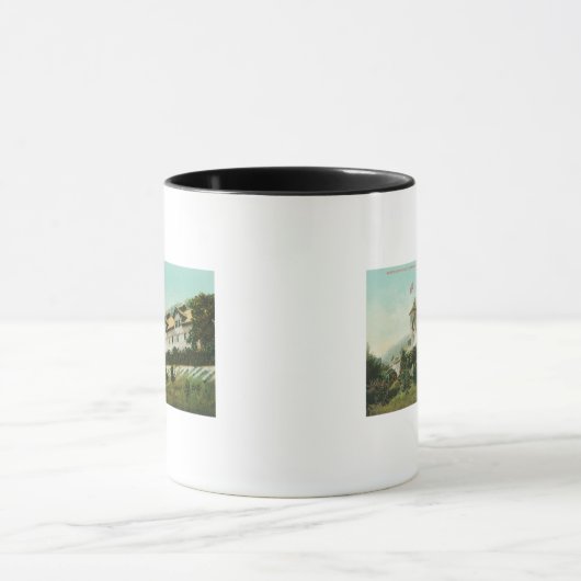 Buiten Uitzicht van de Greystone Winery Mok (Midden)