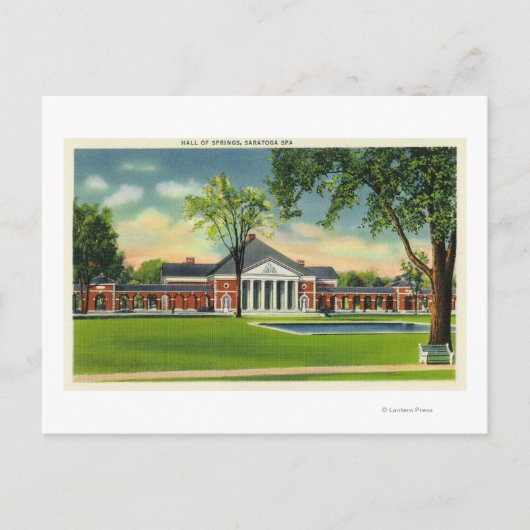 Buiten Uitzicht van de hal van veren # 2 Briefkaart (Voorkant)