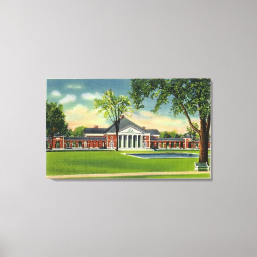 Buiten Uitzicht van de hal van veren # 2 Canvas Afdruk (Voorkant)