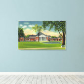 Buiten Uitzicht van de hal van veren # 2 Canvas Afdruk (Insitu (Houten vloer))