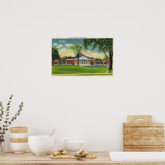 Buiten Uitzicht van de hal van veren # 2 Poster (Keuken)