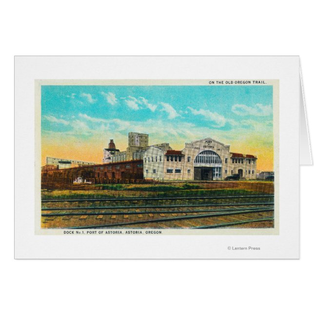 Buiten Uitzicht van de haven van Astoria Dock Buil (Voorkant Horizontaal)