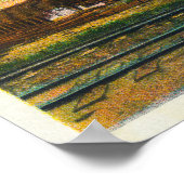 Buiten Uitzicht van de haven van Astoria Dock Buil Poster (Hoek)