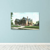 Buiten Uitzicht van de haven van Fairhaven in Canvas Afdruk (Insitu (Houten vloer))