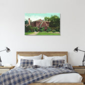 Buiten Uitzicht van de Hearst Hall, U van CA Canvas Afdruk (Insitu (Slaapkamer))