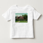 Buiten Uitzicht van de Hearst Hall, U van CA Kinder Shirts (Voorkant)