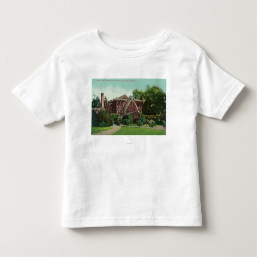 Buiten Uitzicht van de Hearst Hall, U van CA Kinder Shirts (Voorkant)