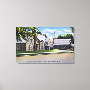 Buiten Uitzicht van de heilige katholiek Canvas Afdruk