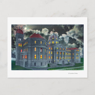 Buiten Uitzicht van de Heilige Names Academy Bldg  Briefkaart