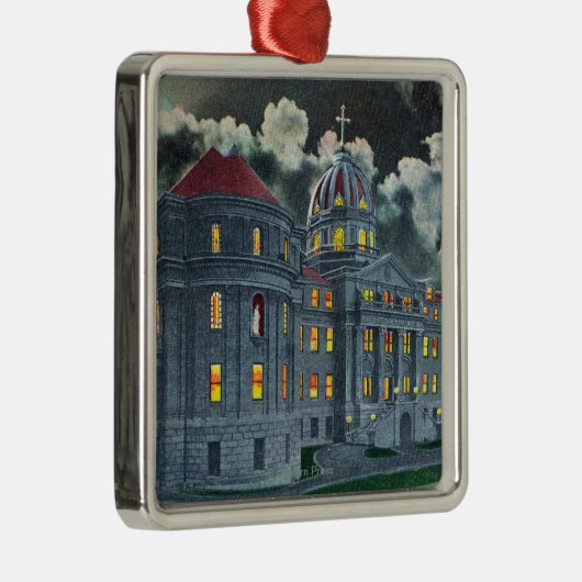 Buiten Uitzicht van de Heilige Names Academy Bldg  Metalen Ornament (Rechts)