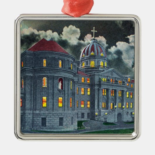 Buiten Uitzicht van de Heilige Names Academy Bldg  Metalen Ornament (Voorkant)