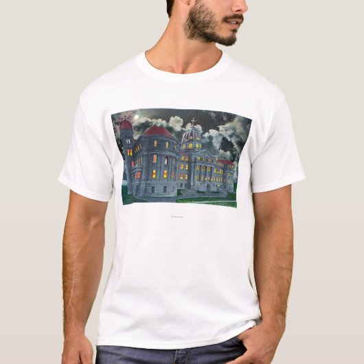 Buiten Uitzicht van de Heilige Names Academy Bldg  T-shirt (Voorkant)