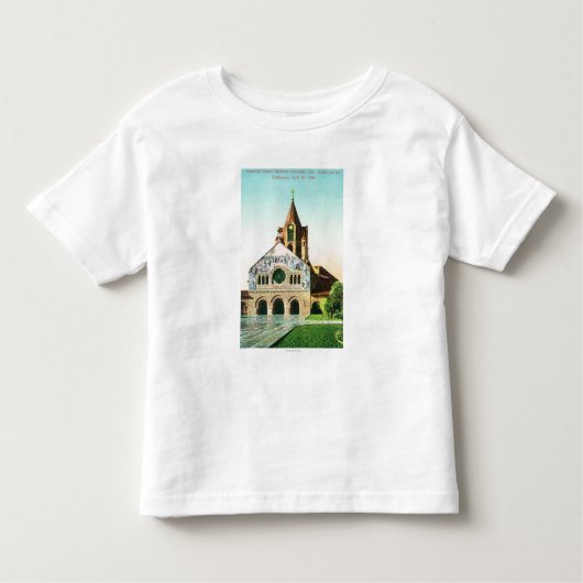 Buiten Uitzicht van de herdenkingskerk van Stanfor Kinder Shirts (Voorkant)