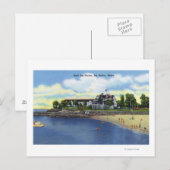 Buiten Uitzicht van de Hotel Bar Harbour Briefkaart (Voorkant / Achterkant)