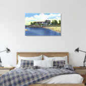 Buiten Uitzicht van de Hotel Bar Harbour Canvas Afdruk (Insitu (Slaapkamer))