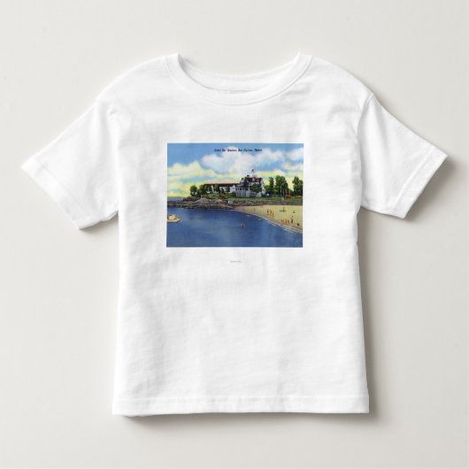 Buiten Uitzicht van de Hotel Bar Harbour Kinder Shirts (Voorkant)
