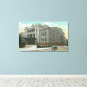 Buiten Uitzicht van de Kalurah-tempel Canvas Afdruk (Insitu (Houten vloer))