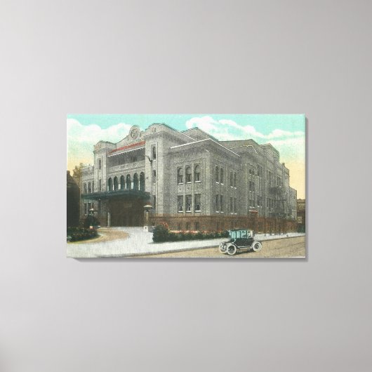 Buiten Uitzicht van de Kalurah-tempel Canvas Afdruk (Voorkant)