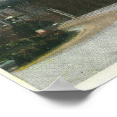 Buiten Uitzicht van de Kalurah-tempel Poster (Hoek)