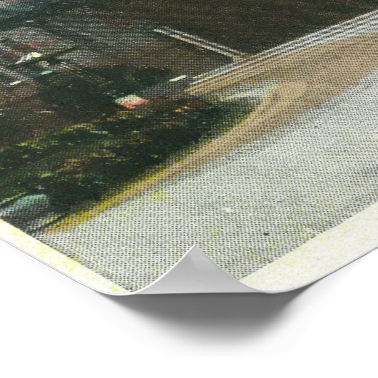 Buiten Uitzicht van de Kalurah-tempel Poster (Hoek)