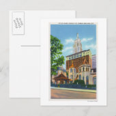 Buiten Uitzicht van de Kleine Kerk rond de Briefkaart (Voorkant / Achterkant)