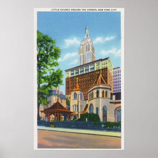 Buiten Uitzicht van de Kleine Kerk rond de Poster (Voorkant)