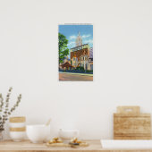Buiten Uitzicht van de Kleine Kerk rond de Poster (Keuken)