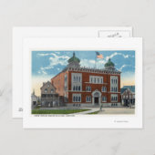 Buiten Uitzicht van de Korattempel, Shrine Briefkaart (Voorkant / Achterkant)