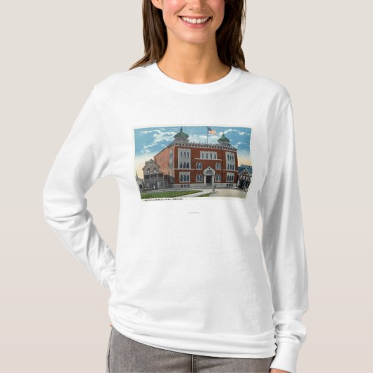 Buiten Uitzicht van de Korattempel, Shrine T-shirt (Voorkant)