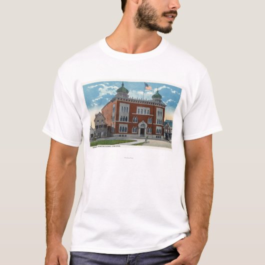 Buiten Uitzicht van de Korattempel, Shrine T-shirt (Voorkant)