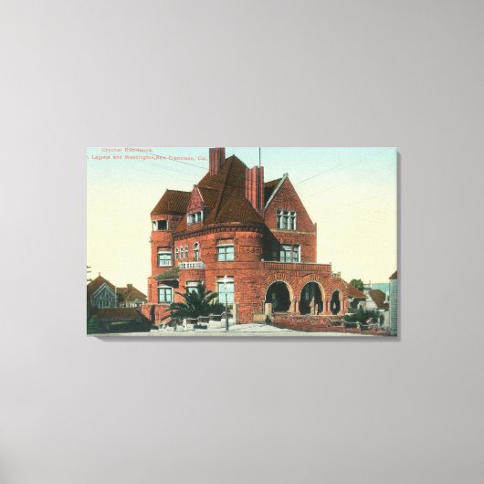 Buiten Uitzicht van de kruisingsplek Canvas Afdruk (Voorkant)