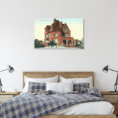 Buiten Uitzicht van de kruisingsplek Canvas Afdruk (Insitu (Slaapkamer))