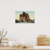 Buiten Uitzicht van de kruisingsplek Poster (Keuken)