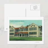 Buiten Uitzicht van de Longmede School Briefkaart (Voorkant / Achterkant)