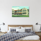 Buiten Uitzicht van de Longmede School Canvas Afdruk (Insitu (Slaapkamer))