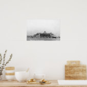 Buiten Uitzicht van de luchthaven Seattle-Tacoma I Poster (Keuken)