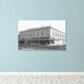 Buiten Uitzicht van de Lumbermens Bldg Canvas Afdruk (Insitu (Houten vloer))