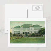 Buiten Uitzicht van de Lytton Avenue School Briefkaart (Voorkant / Achterkant)